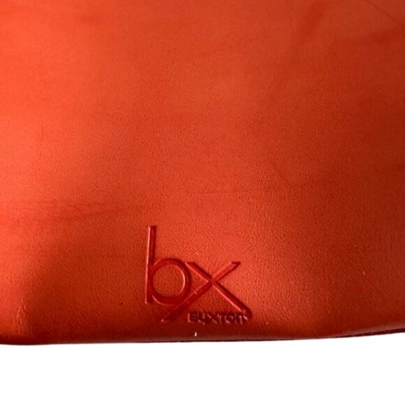 Buxton Women's Original Orange & Tan Simplicity Tote Leather Shoulder Hand Bag - Picture 7 of 15